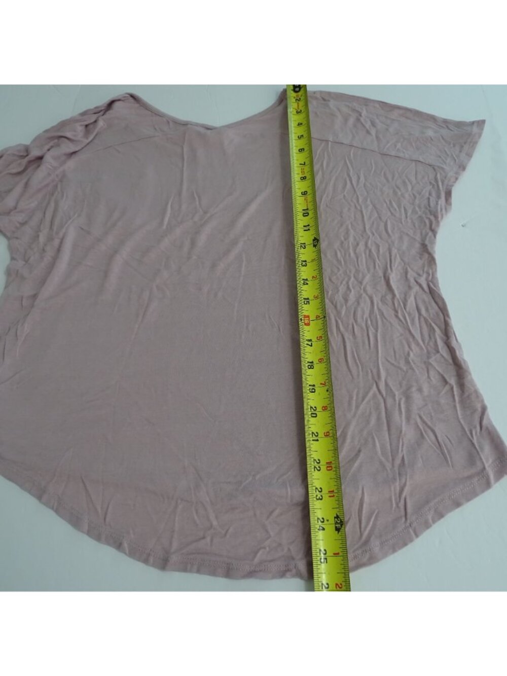 Hippie Rose Pink V-Neck Short Sleeve Pocket T-Shirt Women Size L Casual Top - Picture 9 of 9